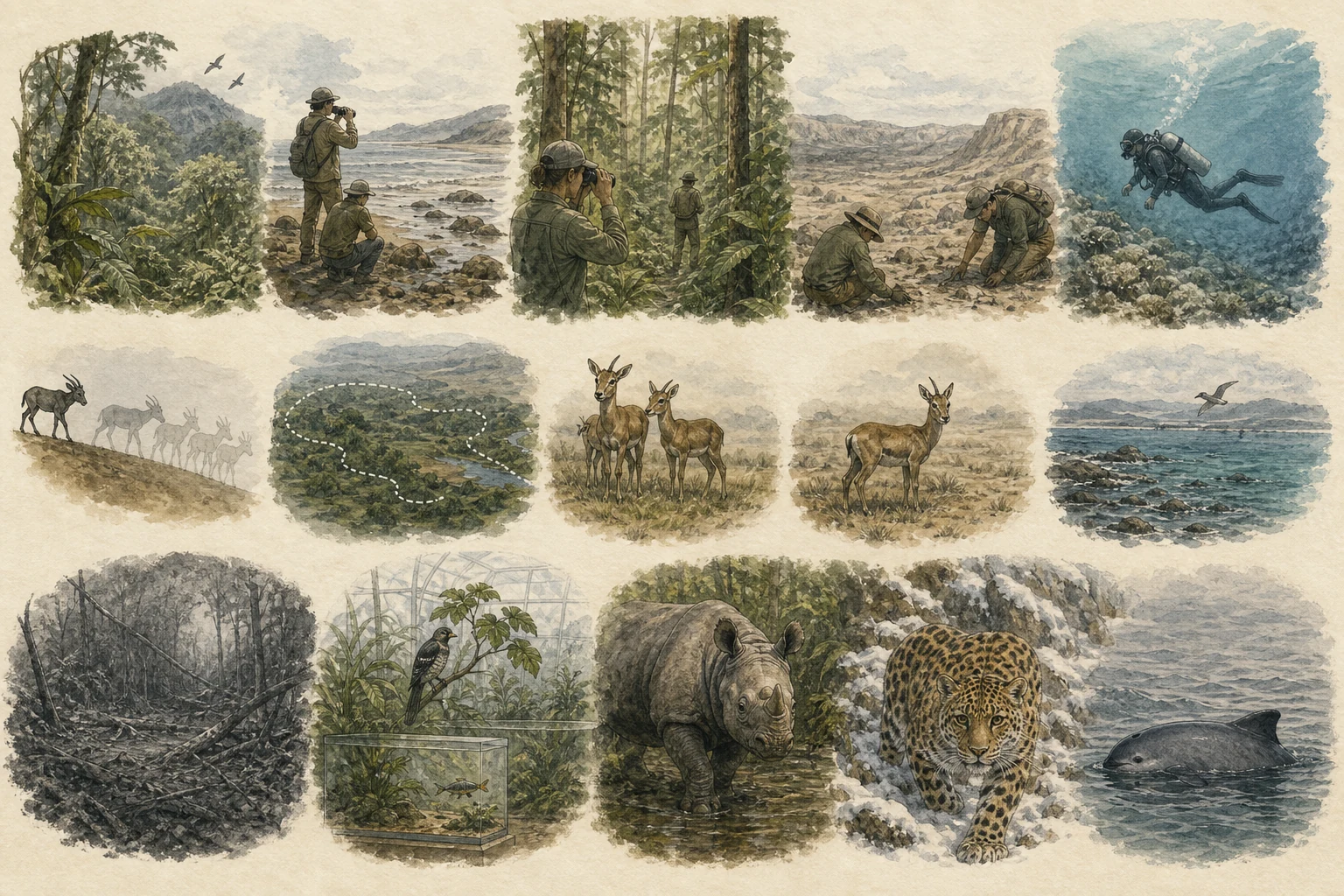 Text-free illustrated iucn scale for “The IUCN Red List: categories explained”; the article points are listed below.